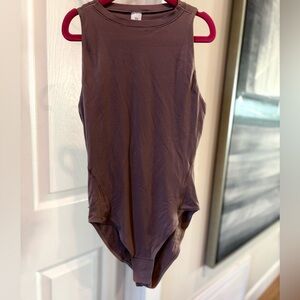 lululemon athletica Softstreme Dusty Mauve Sleeveless Bodysuit